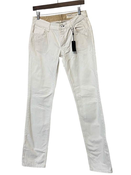 rag & bone Denim - Rag & Bone New York Piper, Low-Rise Straight‎ Leg, What/Tan Wash, Size 25